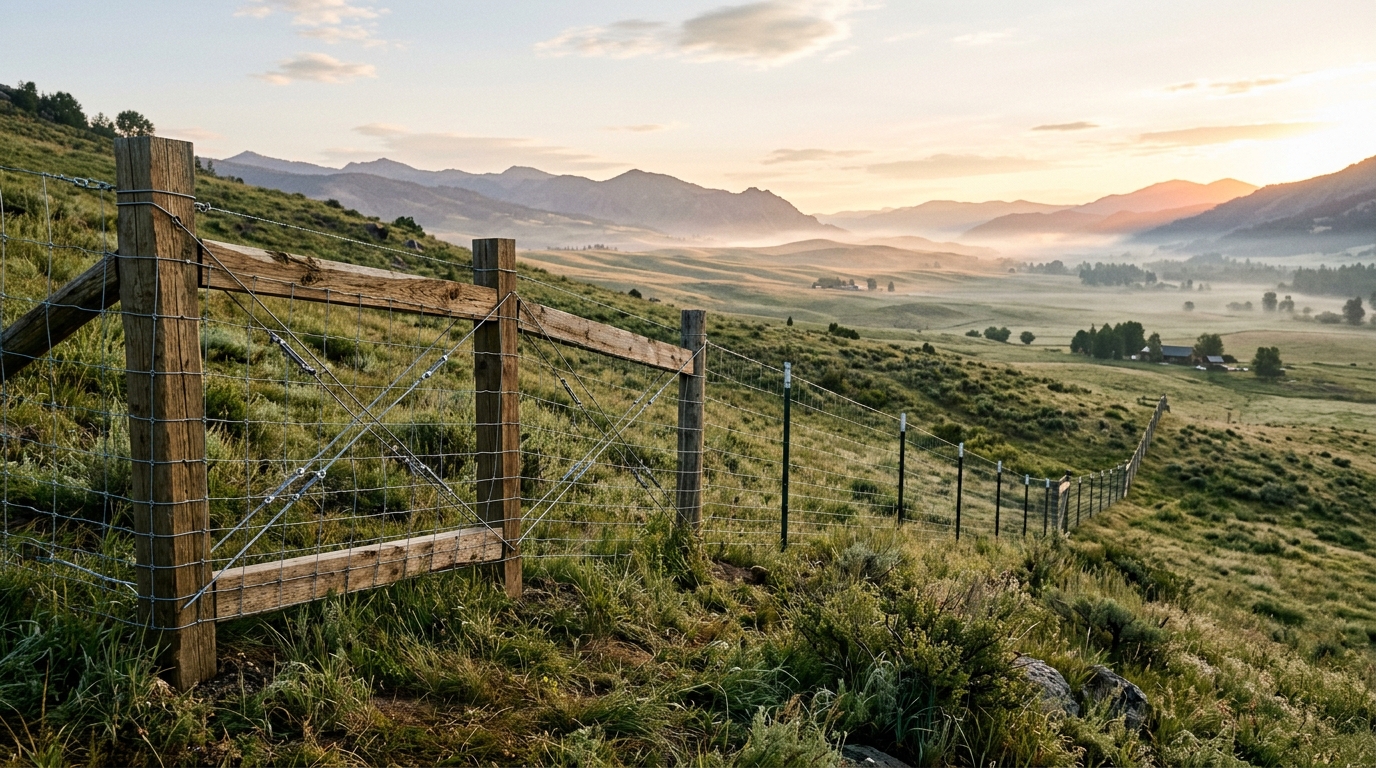 How to Build Woven Wire Fence on Sloped Terrain: Step-by-Step Field Guide