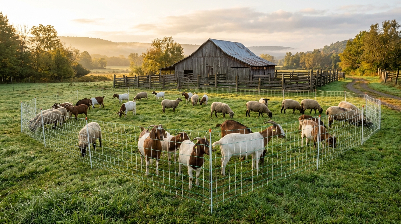 How to Train Sheep and Goats to Electric Netting Without Entanglement