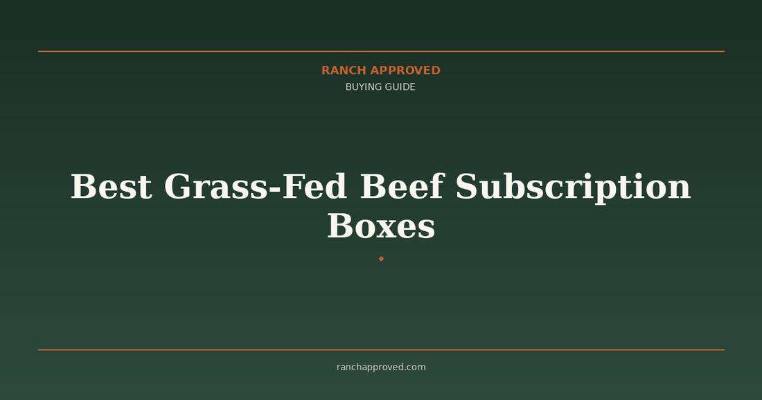 Best Grass-Fed Beef Subscription Boxes in 2026