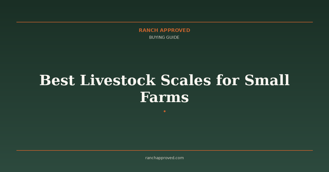 Best Livestock Scales for Small Farms - Ranch Approved Buying Guide